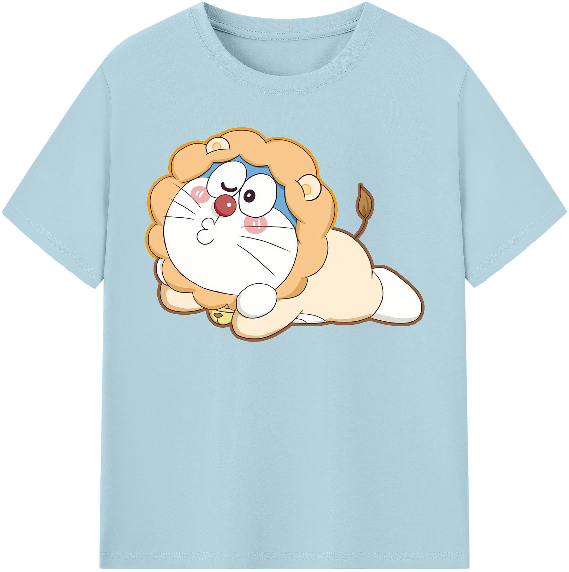 （画像用） ドラえもん Doraemon 綿100％半袖Tシャツ（フロントプリント）